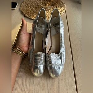 Tender tootsies Women's Silver Loafers